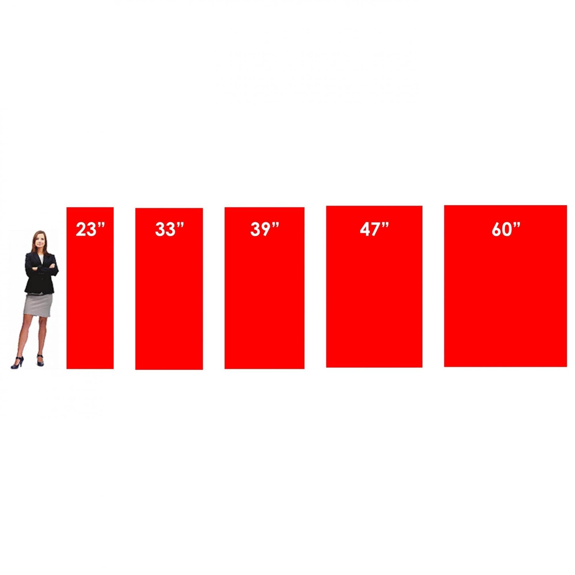 Roll Up Banner Stands 24" to 60" wide by 79" high