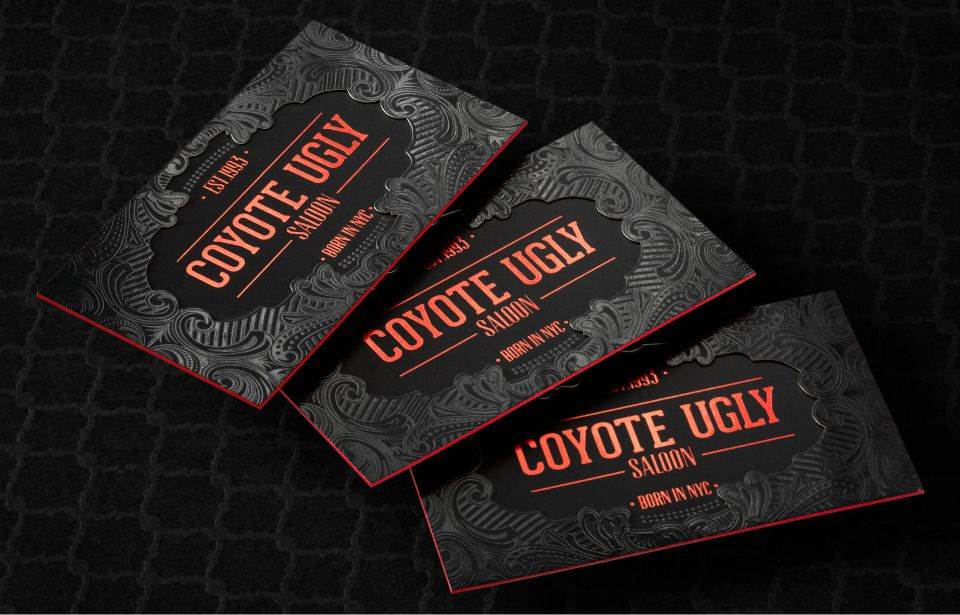 Laser Cut Business Cards With Foil
