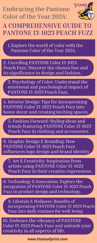 Embracing The Pantone Color Of The Year 2024 Embracing The Pantone Color Of The Year 2024 A Comprehensive Guide To Pantone 13-1023 Peach Fuzz