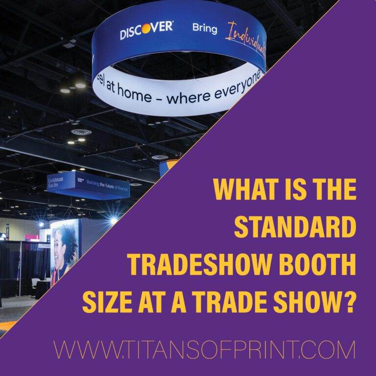 What is the Standard Tradeshow Booth Size at a Trade Show?