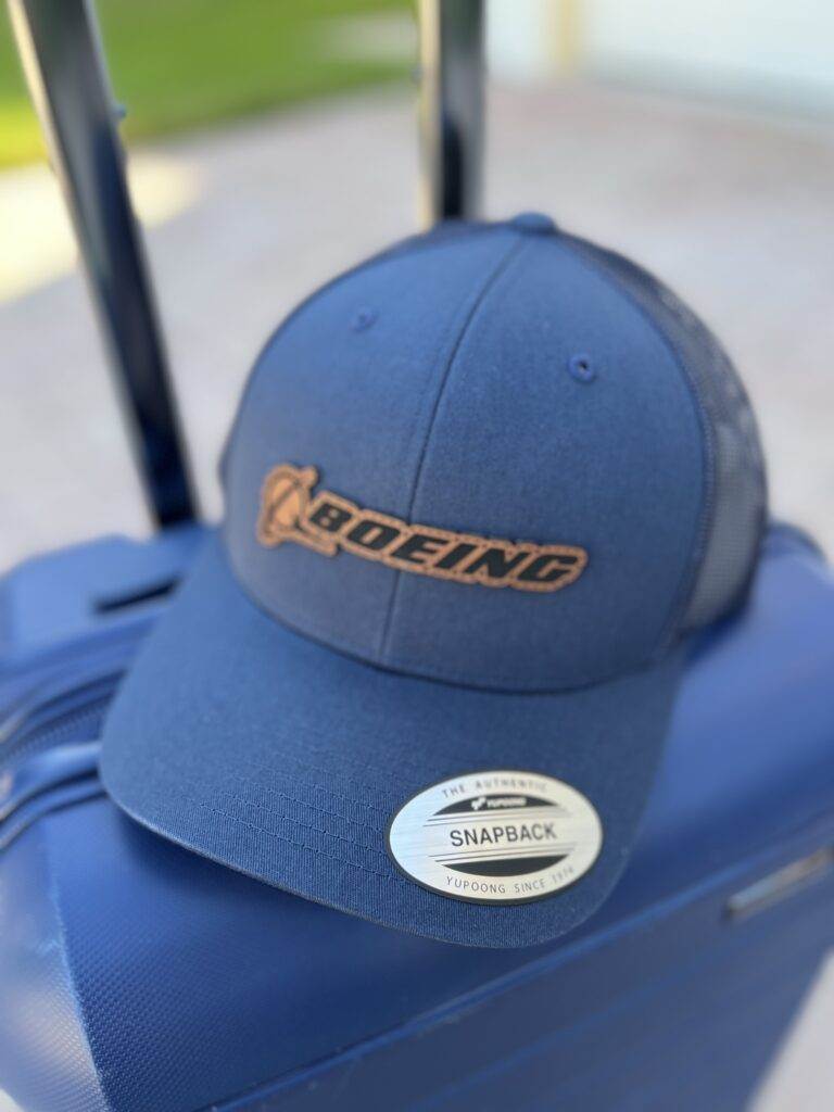 Custom Logo Hats Faux Leatherette Patch Hats 1