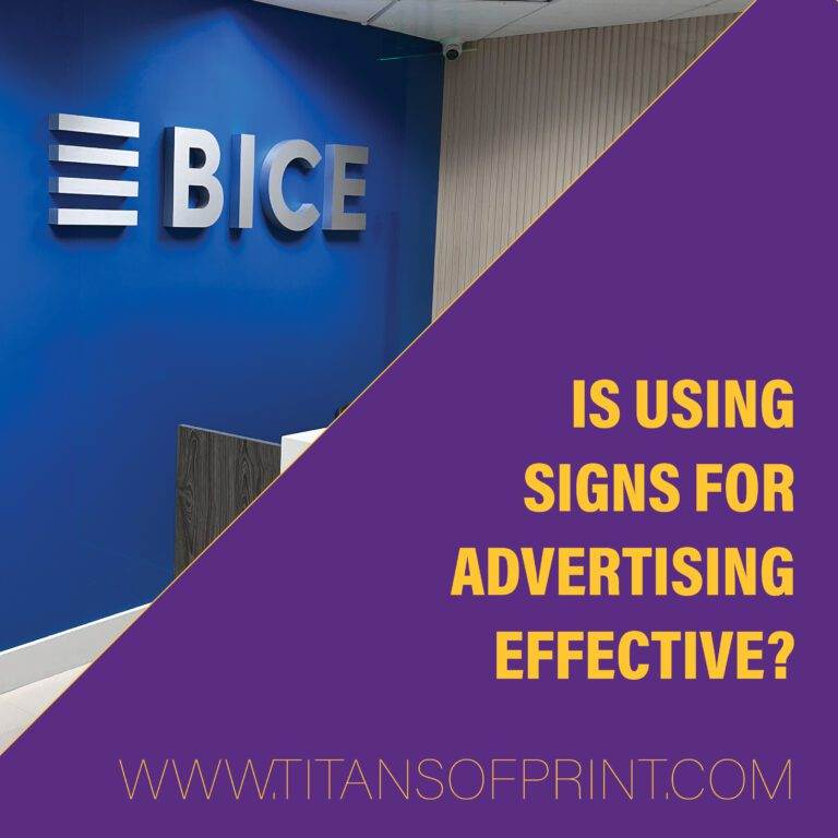 Is using signs for advertising effective?