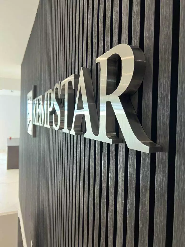 Brushed Metal Reception Lobby Channel Letter Signs (21)