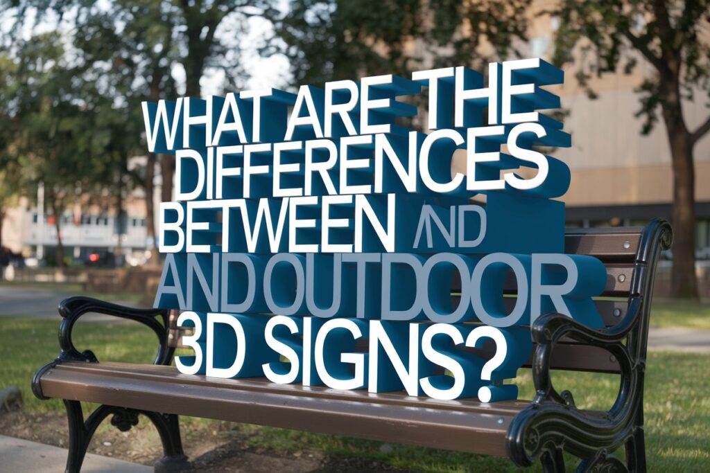 What Are The Differences Between Indoor And Outdoor 3D Signs
