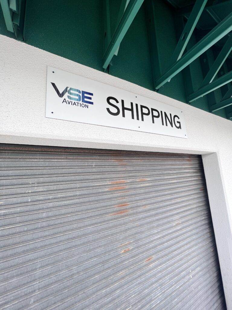 Aviation Shipping Warehouse Sign