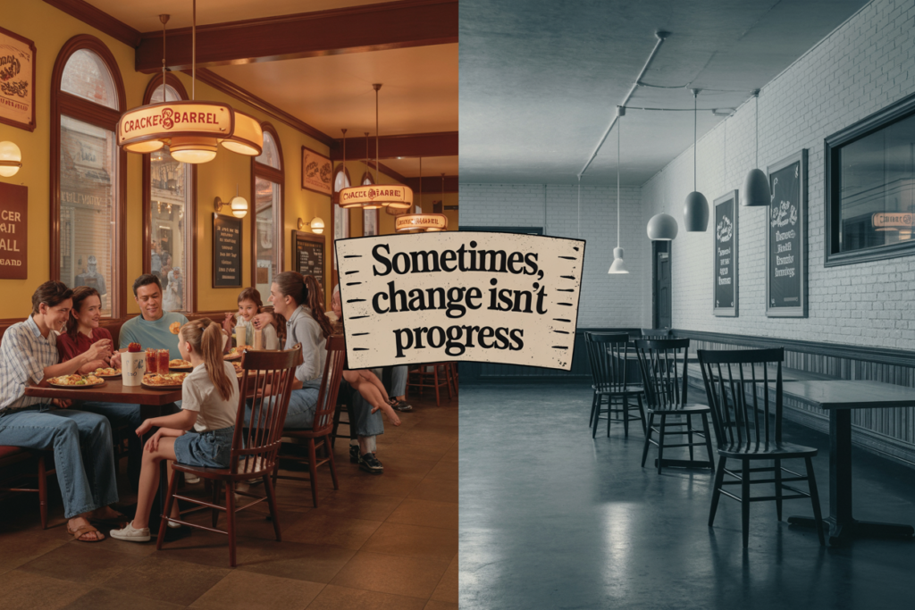 Cracker Barrel Change Isnt Progress