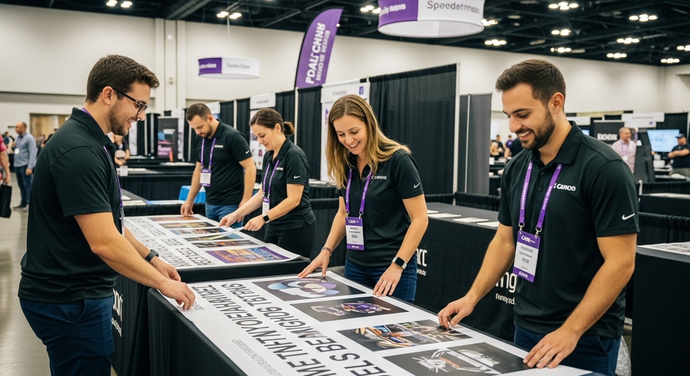 Custom Printed Table Covers, Trade Show Display, Professional Event