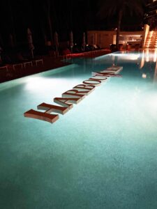 Custom Floating Pool Letters | Harbourview Miami Beach Event Custom Floating Pool Letters