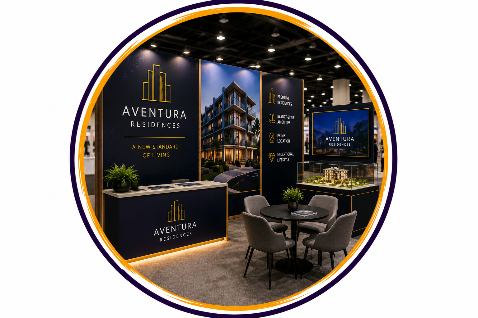 Developer Signs And Custom Real Estate Signs | Titans Of Print Real Estate Trade Show Broker Event Displays