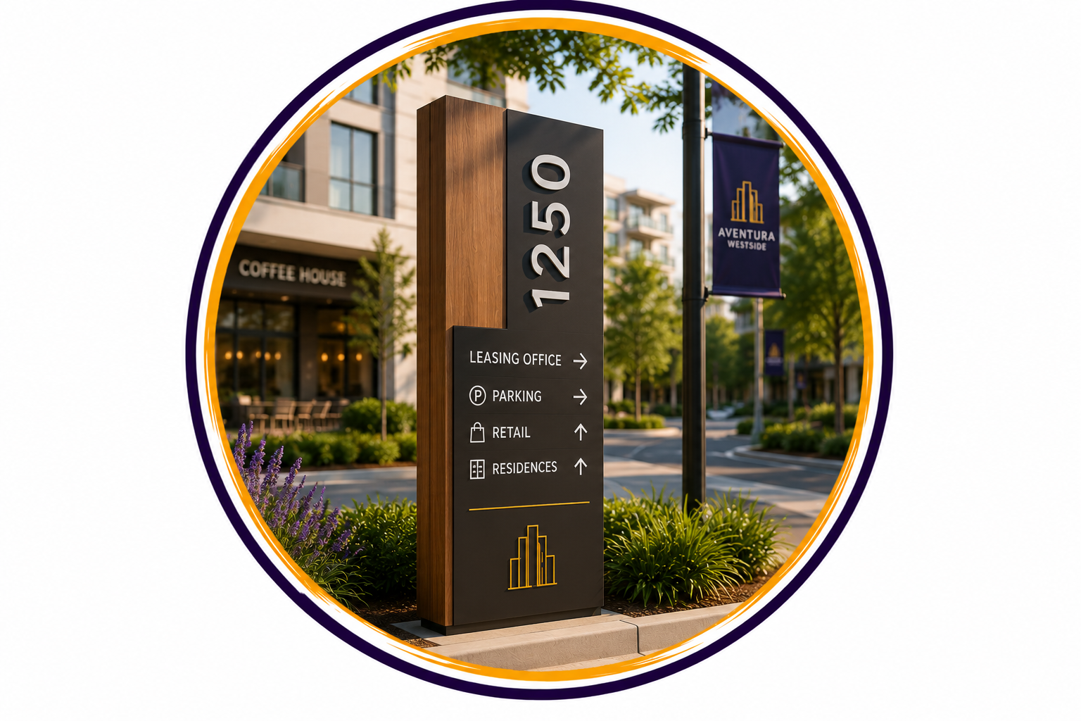 Developer Signs And Custom Real Estate Signs | Titans Of Print Wayfinding For Communities Mixed Used Developments