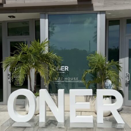 Screenshot Custom Foam Board Retail Signage Produced By Titans Of Print For Oner At Fuze During Miami Swim Week Brand Activation